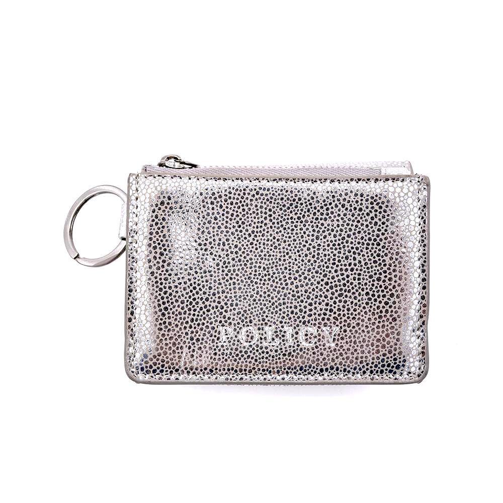 SAMPLE SALE | Future Wallet Keychain | Silver Stingray - POLICY Handbags - policyhandbags.com