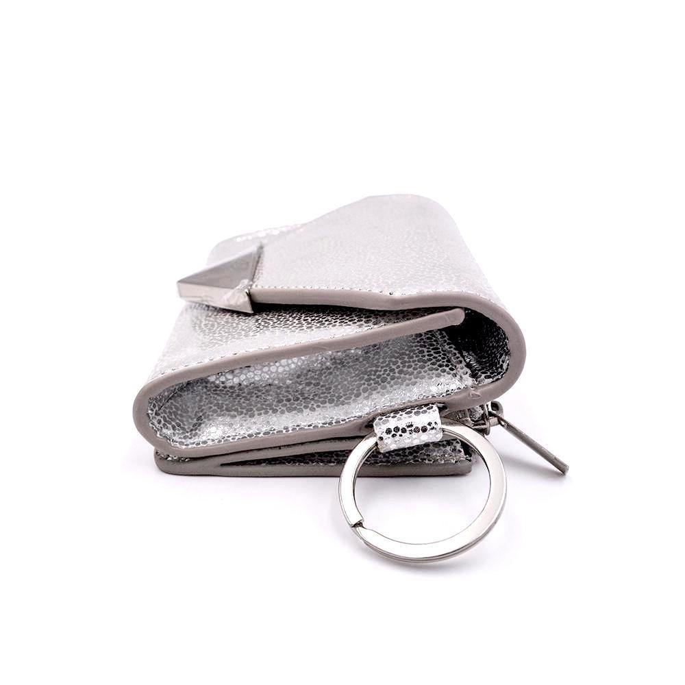 SAMPLE SALE | Future Wallet Keychain | Silver Stingray - POLICY Handbags - policyhandbags.com