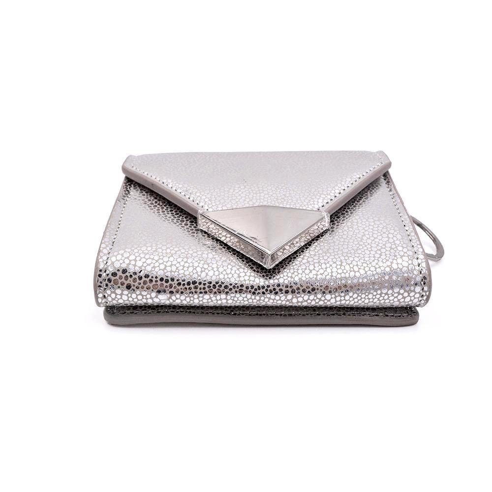 SAMPLE SALE | Future Wallet Keychain | Silver Stingray - POLICY Handbags - policyhandbags.com