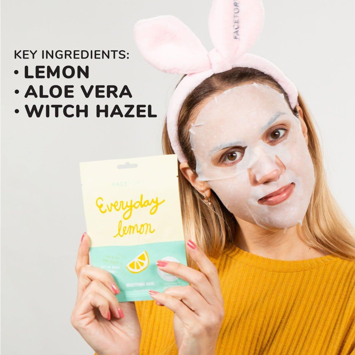 Everyday Lemon Brightening Sheet Mask - POLICY Handbags - policyhandbags.com
