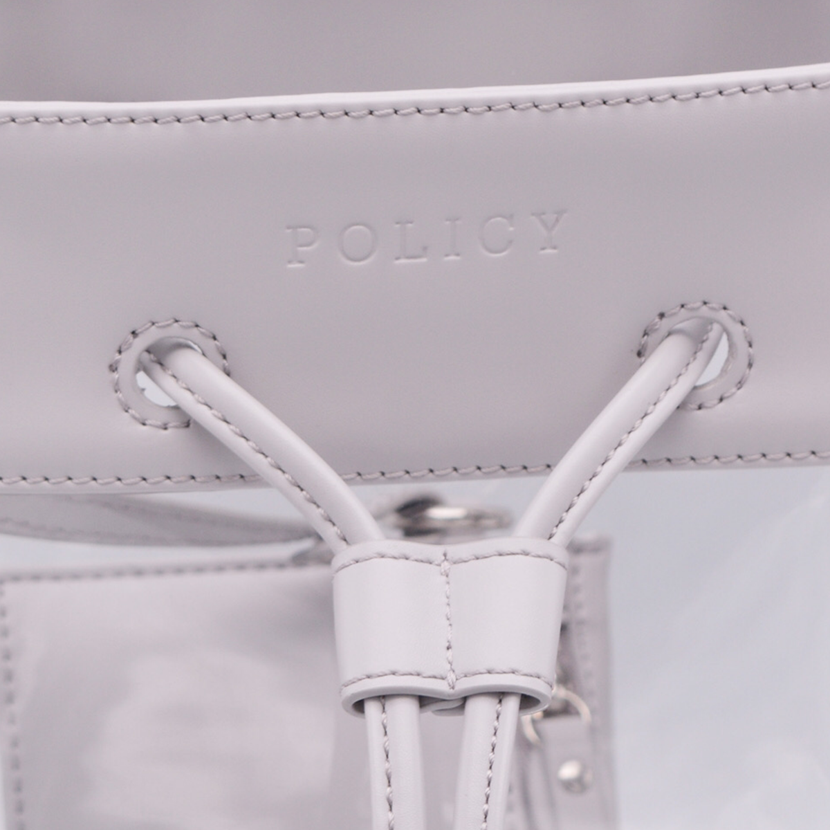 The Bare Bucket | Elephant Gray - POLICY Handbags - policyhandbags.com