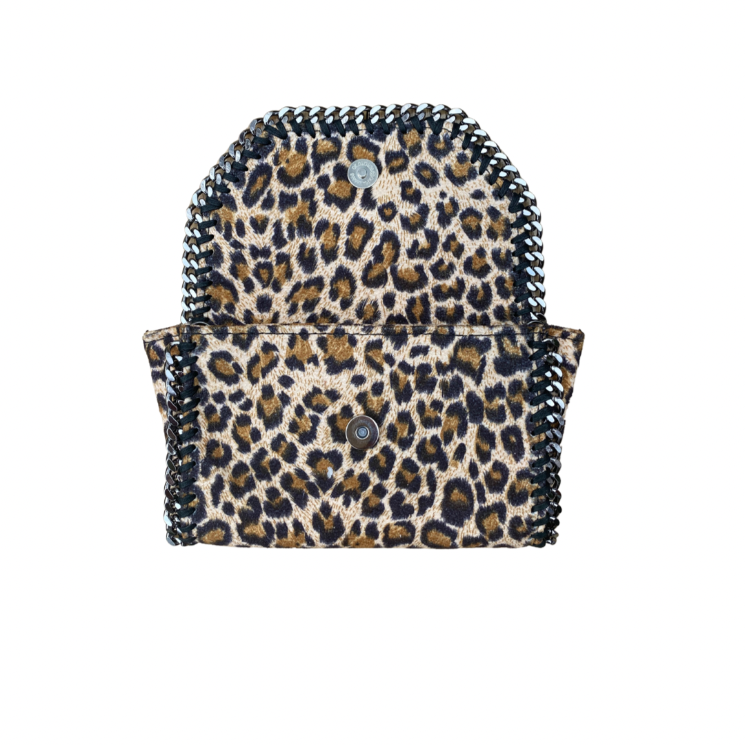 Mama Moto Clutch | Lucky Leopard - POLICY Handbags - policyhandbags.com