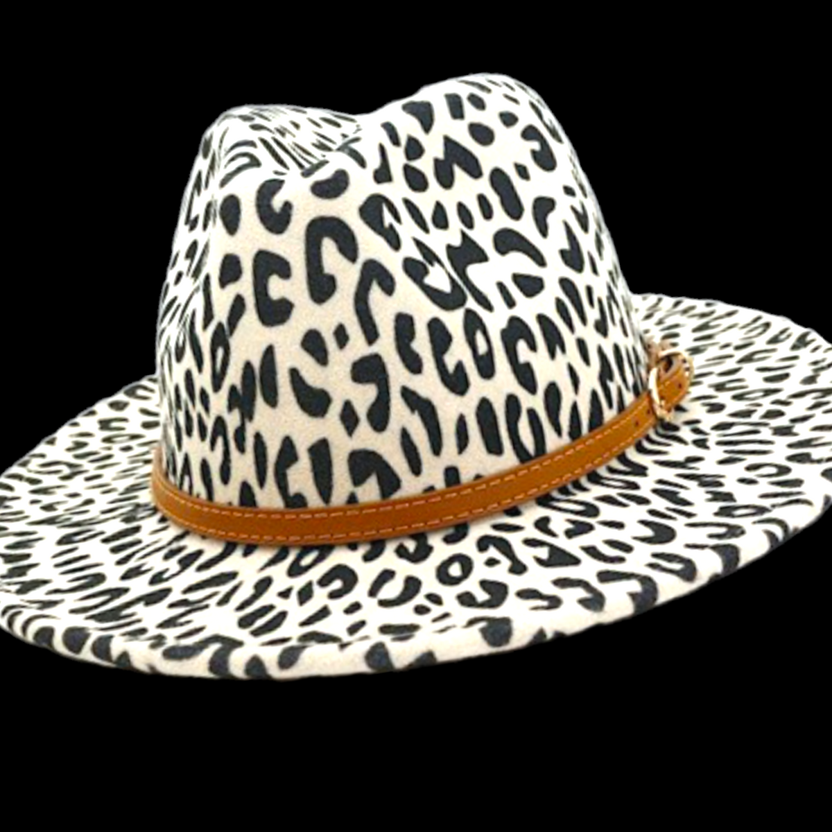 Snow Leopard Fedora Hat