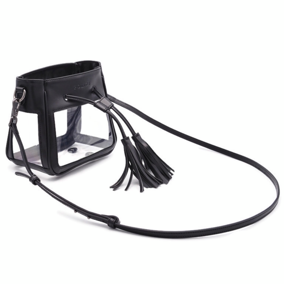 The Mini Bare Bucket | Classic black - POLICY Handbags - policyhandbags.com