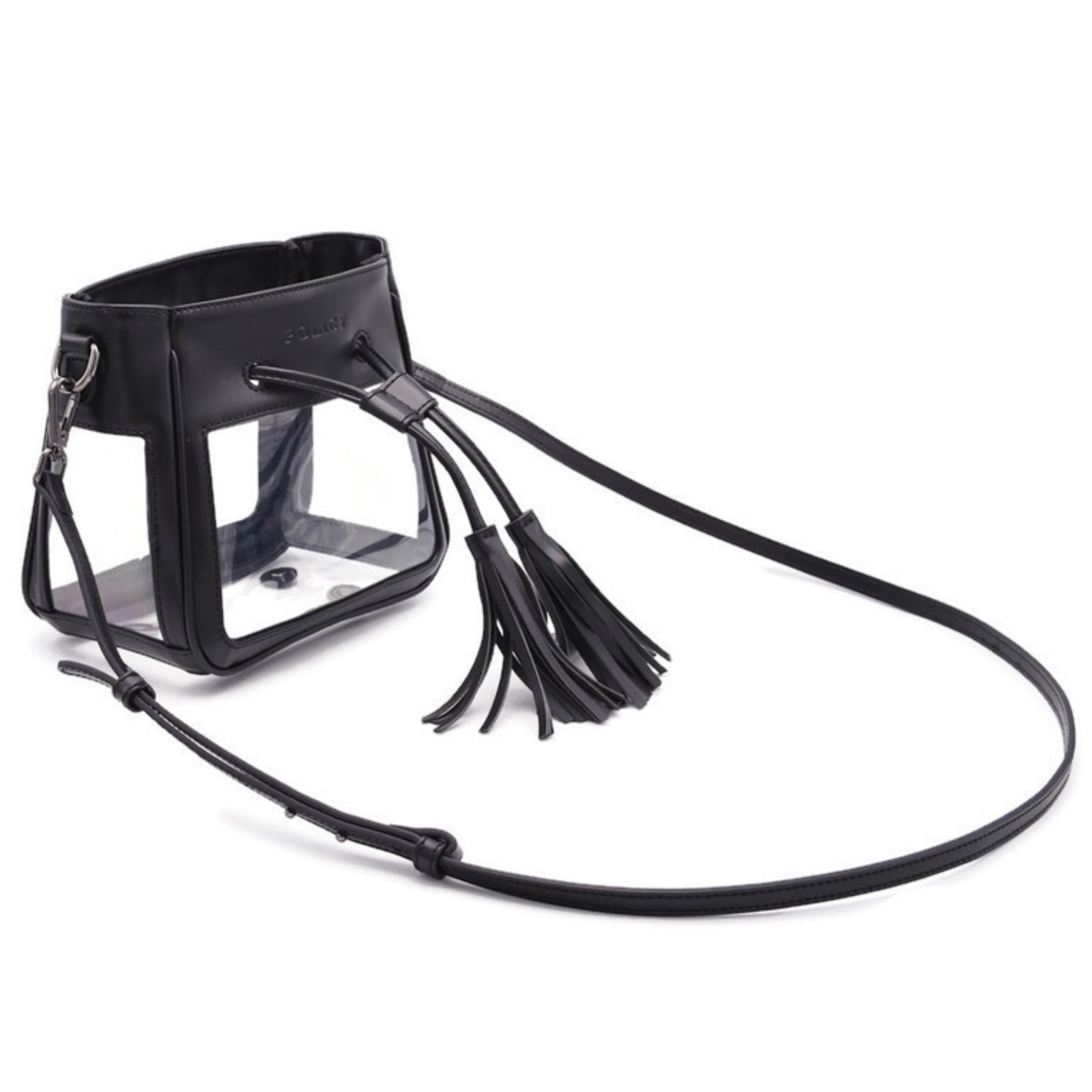 The Mini Bare Bucket | Classic black - POLICY Handbags - policyhandbags.com