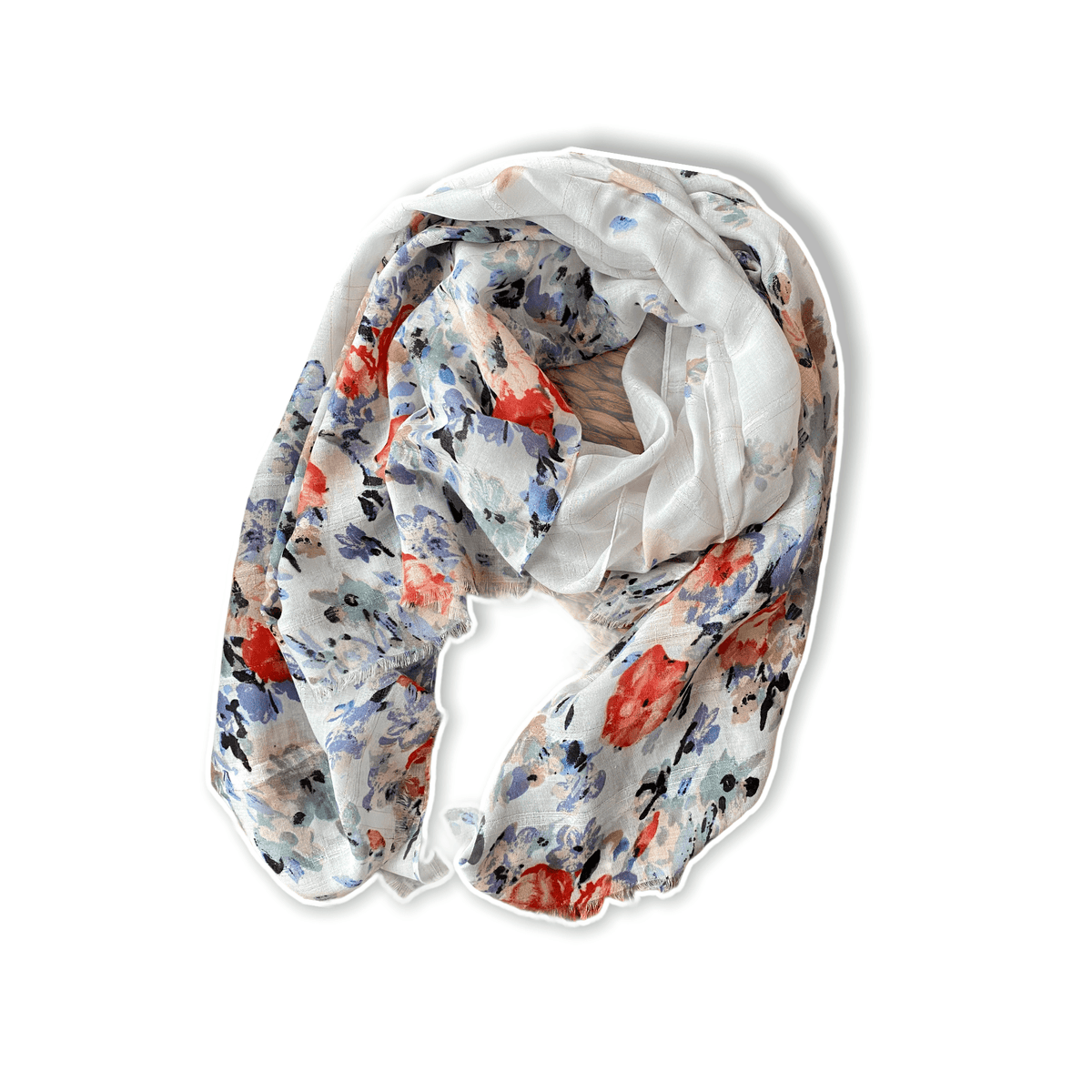 Floral Wrap Scarf - POLICY Handbags - policyhandbags.com