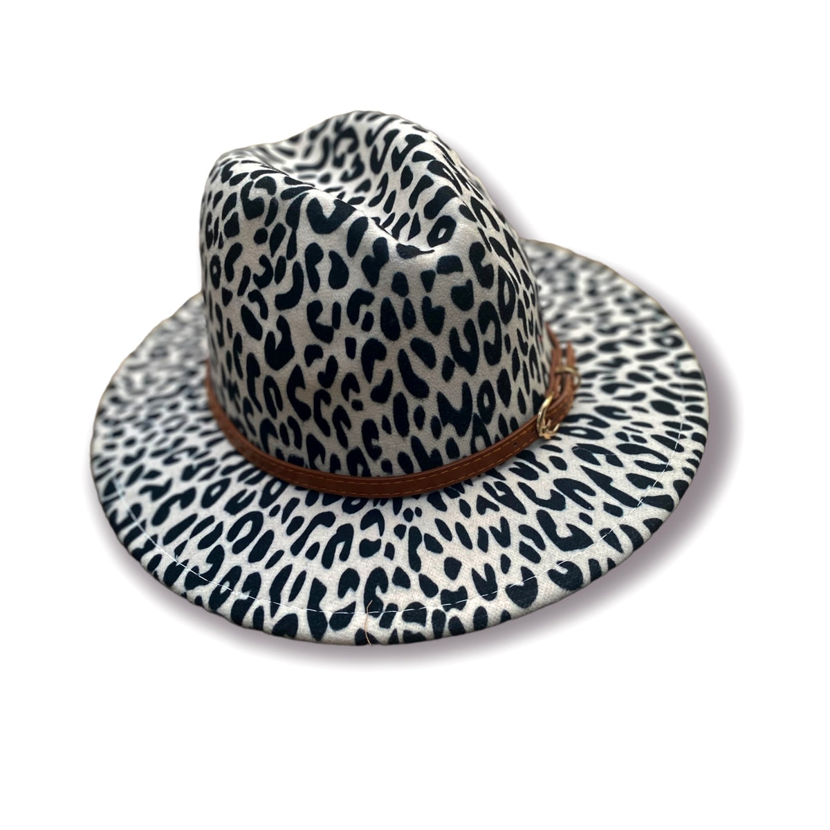 Snow Leopard Fedora Hat