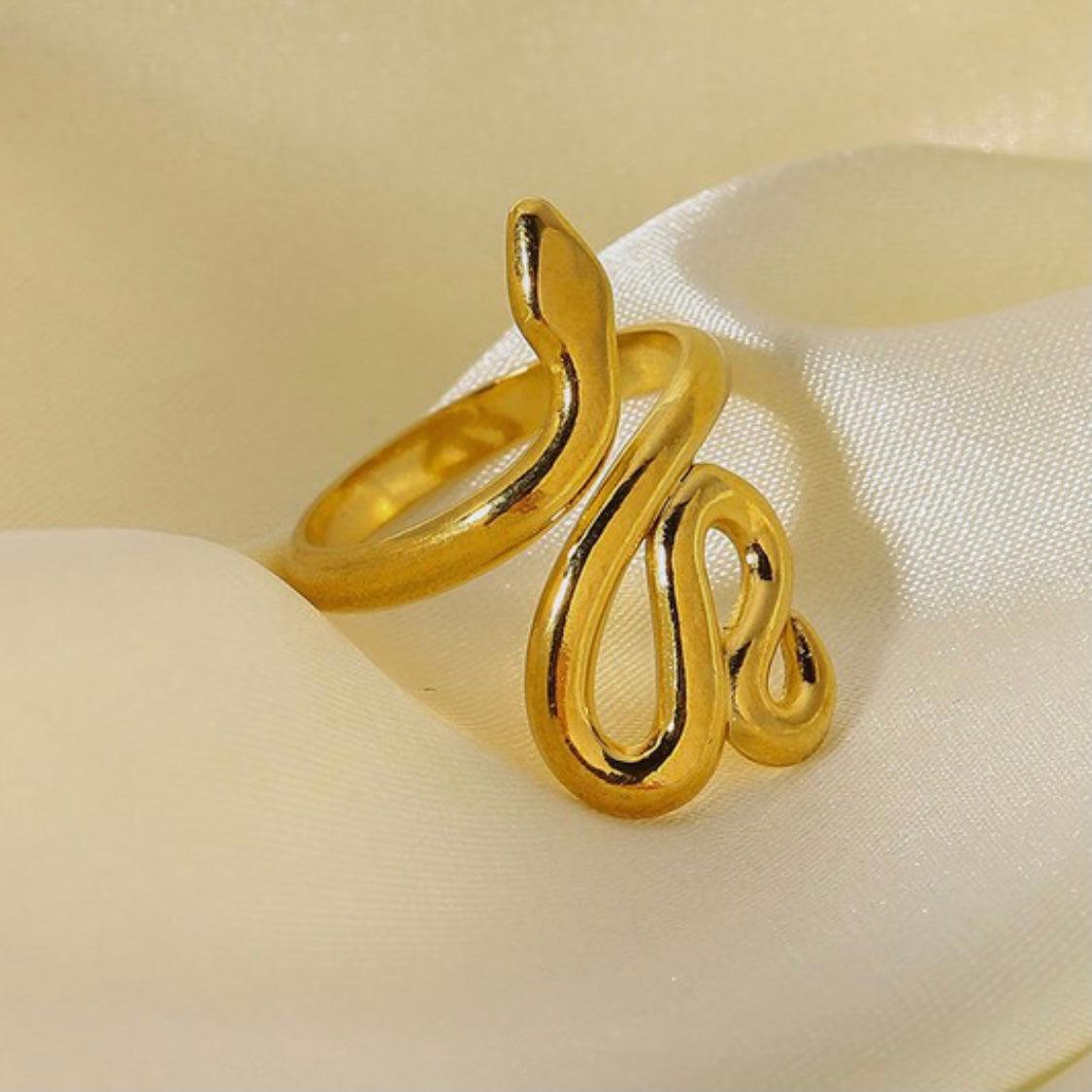 18K Snake Ring - POLICY Handbags - policyhandbags.com