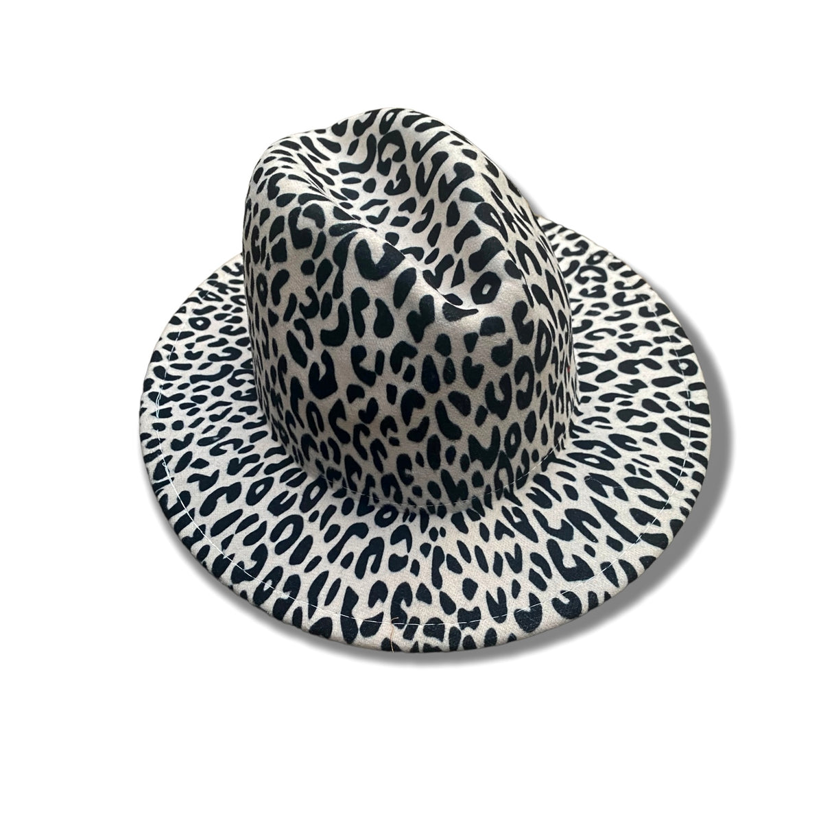 Snow Leopard Fedora Hat