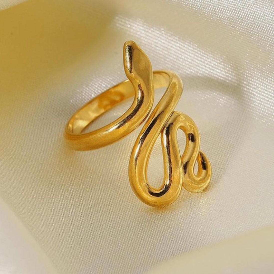 18K Snake Ring - POLICY Handbags - policyhandbags.com