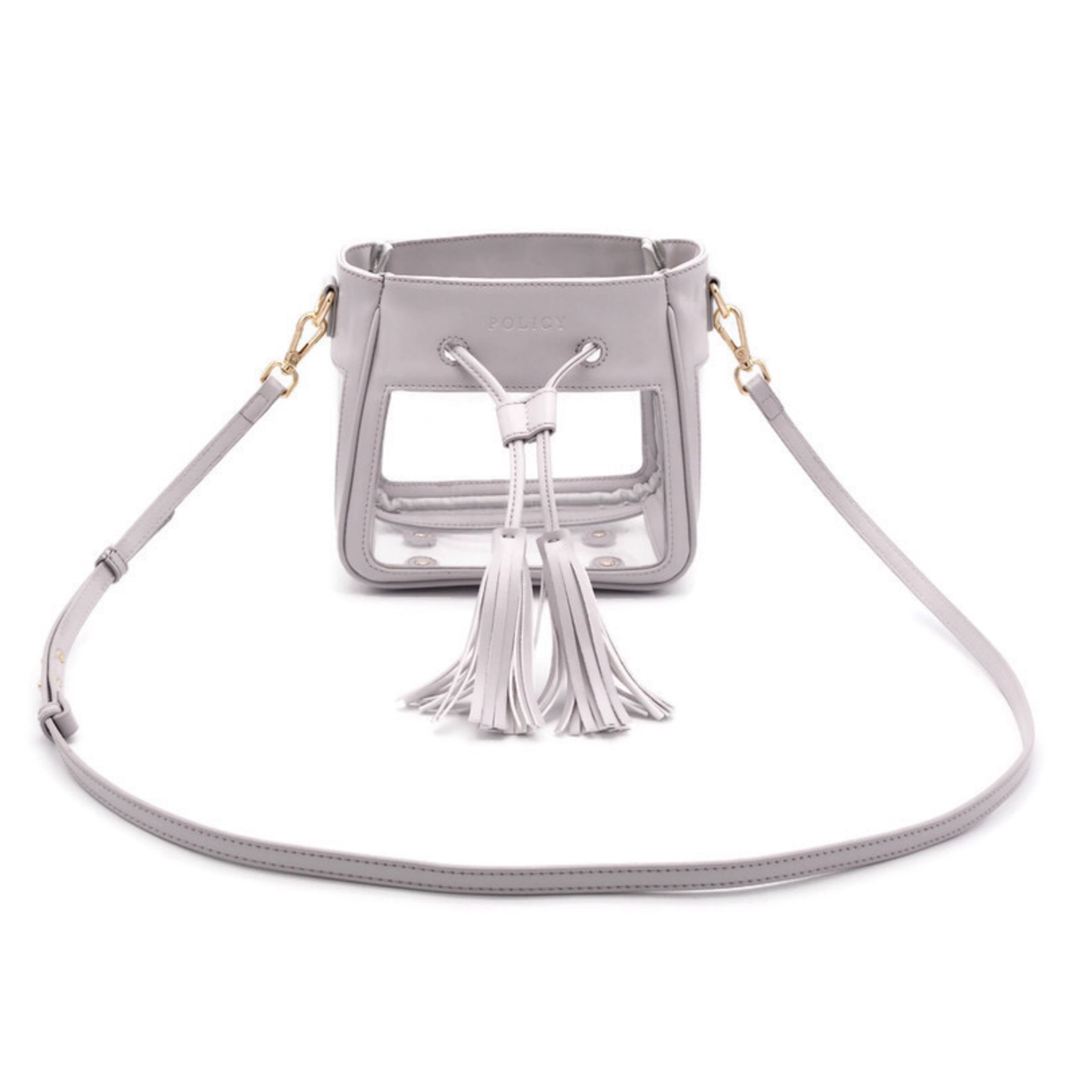 The Mini Bare Bucket | Elephant Gray - POLICY Handbags - policyhandbags.com