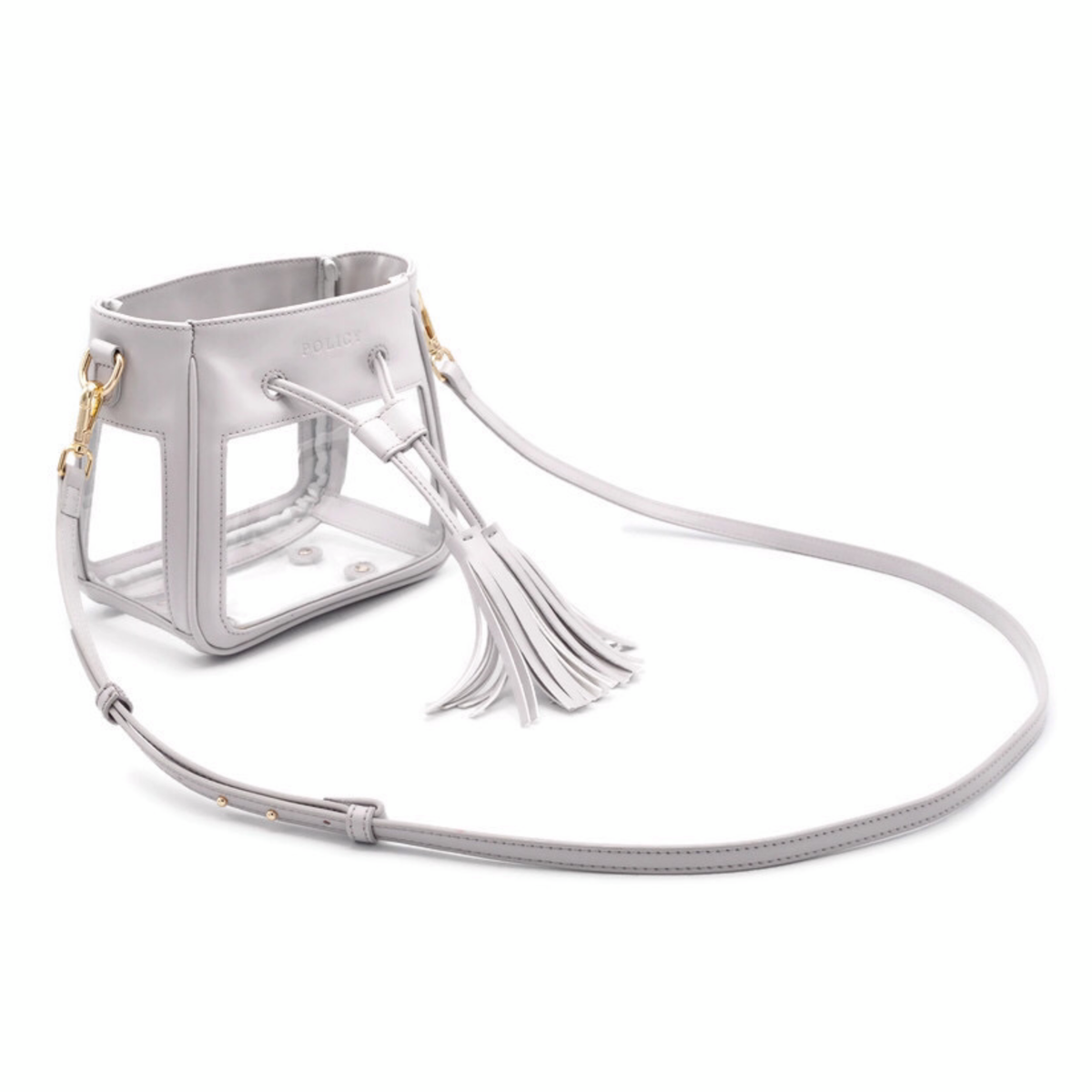 The Mini Bare Bucket | Elephant Gray - POLICY Handbags - policyhandbags.com