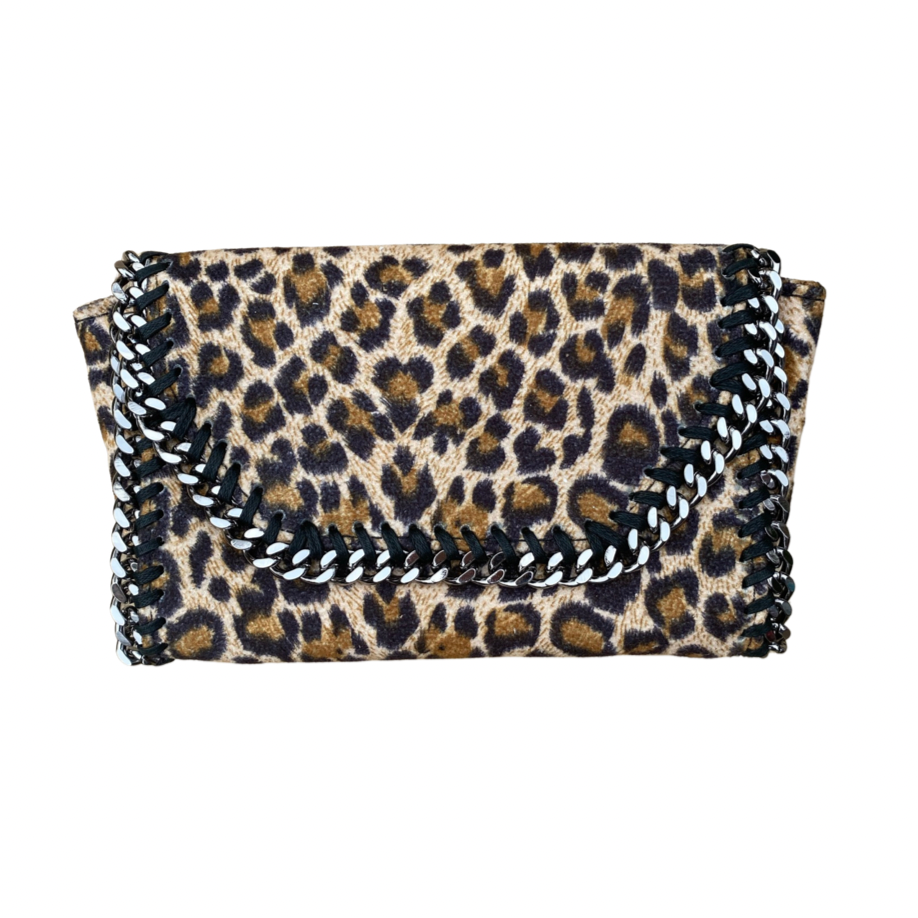 Mama Moto Clutch | Lucky Leopard - POLICY Handbags - policyhandbags.com
