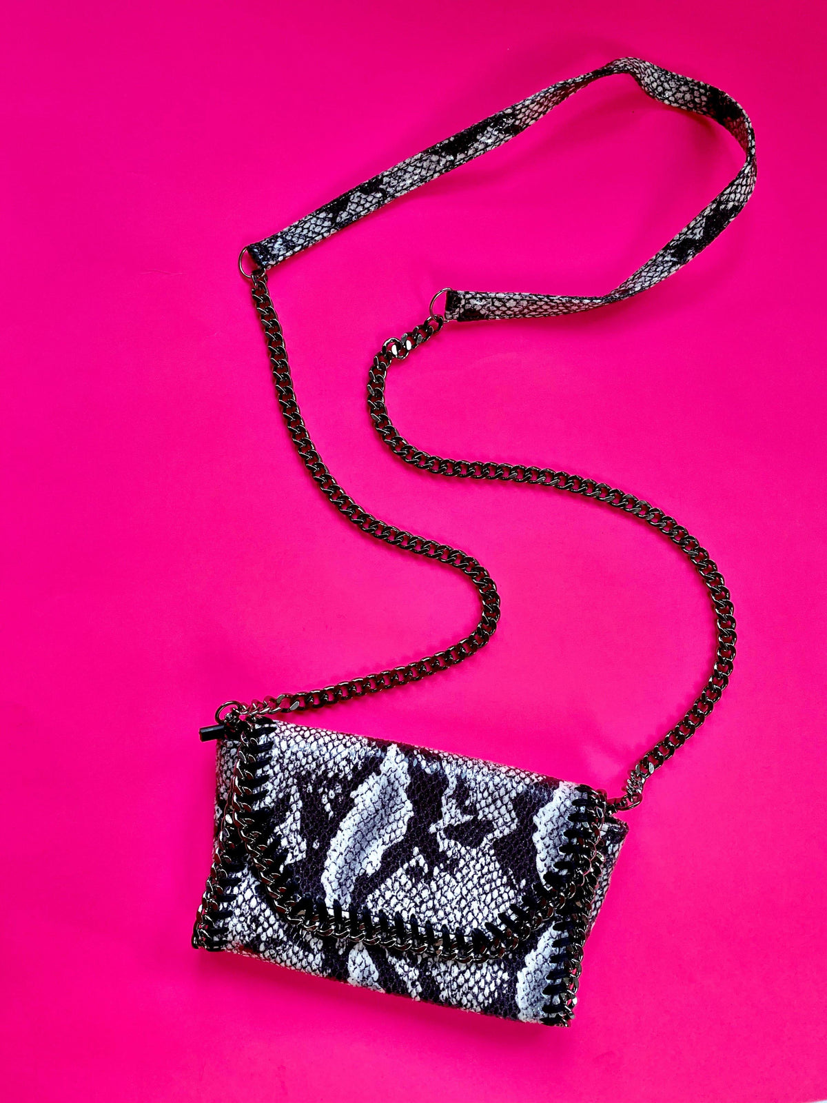 Mama Moto Clutch | Snake - POLICY Handbags - policyhandbags.com