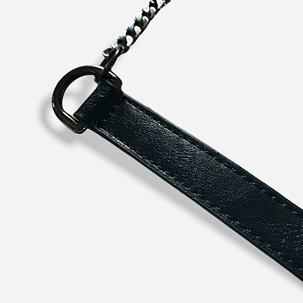  SRGDRR Crossbody Leather Lanyard Chain Card Bag Love