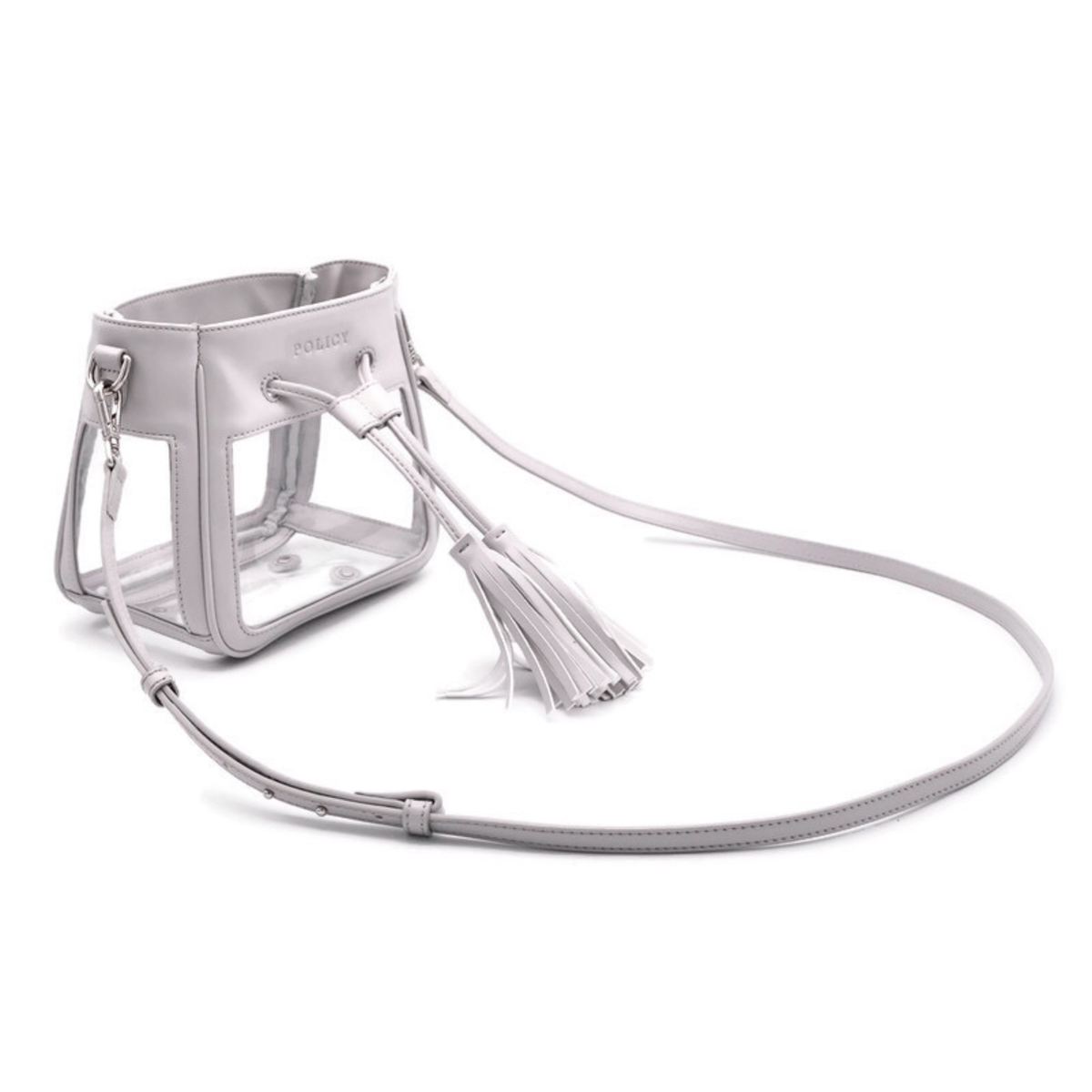 The Mini Bare Bucket | Elephant Gray - POLICY Handbags - policyhandbags.com