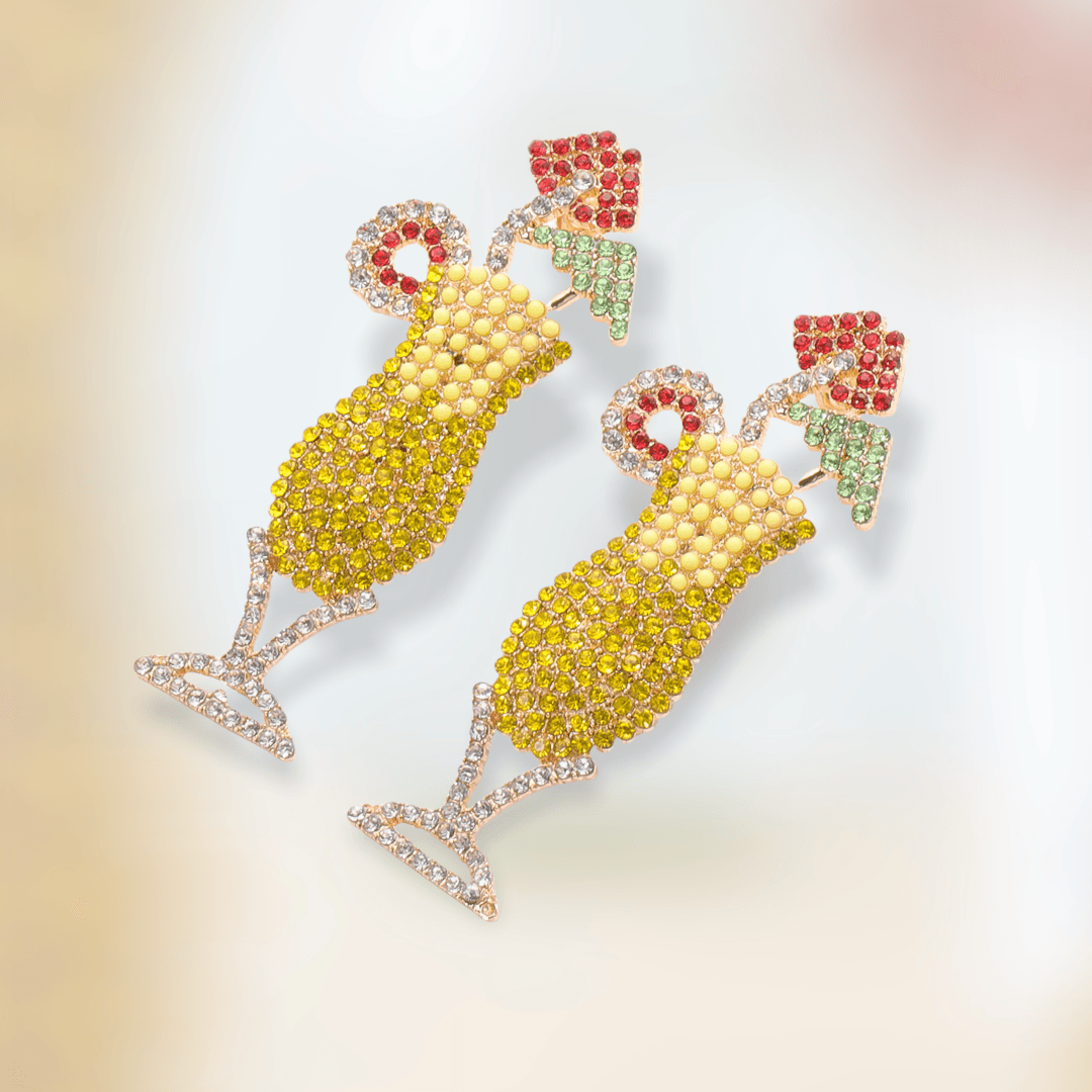 Crystal Cocktail Earring - POLICY Handbags - policyhandbags.com