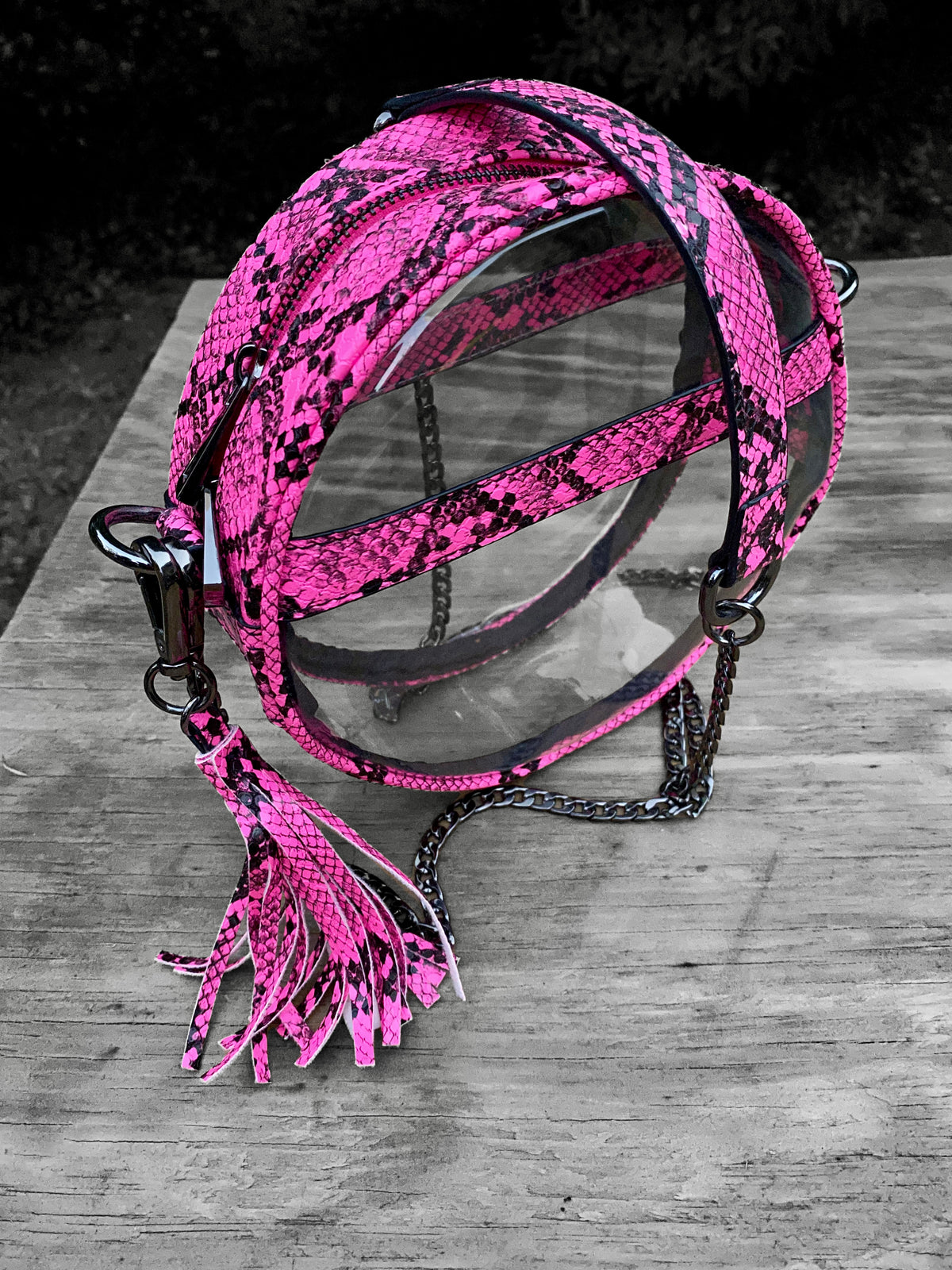 The Bare Roundie | Pink Python